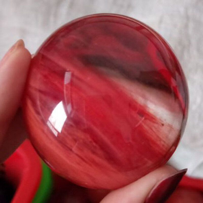 Natural Quartz Crystal Healing Gems Sphere Ball Energy Stone Reiki Decor + Stand