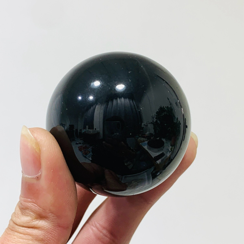 152g Natural Obsidian Quartz Ball Crystal Sphere Meditation Energy Healing