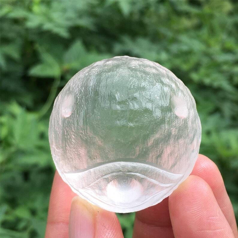 1PC Melting stone Ball Quartz Energy Reiki heal Divination Gifts Mineral Samples