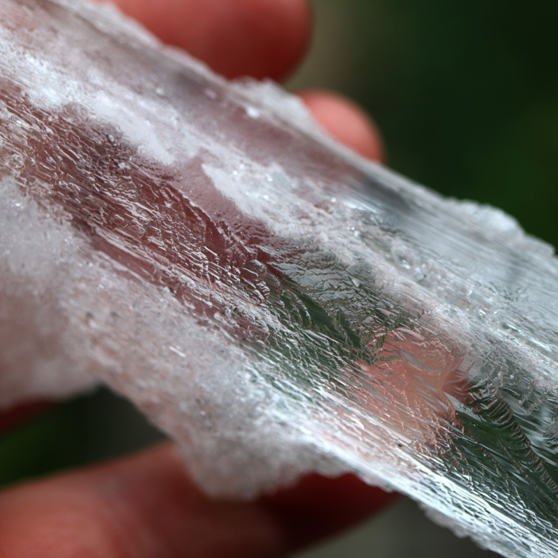 Doubly terminated Gypsum var. Selenite. 24 cm. Lily Mine, Pisco Prov., Ica, Peru