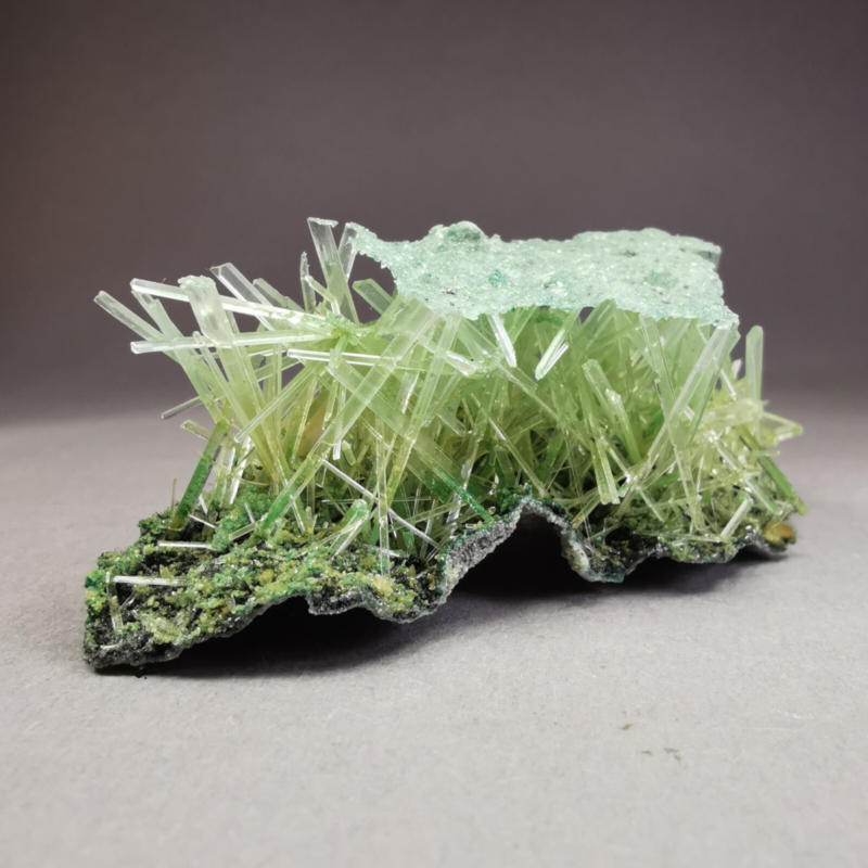 13.5 g RARE Gypsum var. Selenite w. Atacamite / Poland / Rough Crystal Specimen