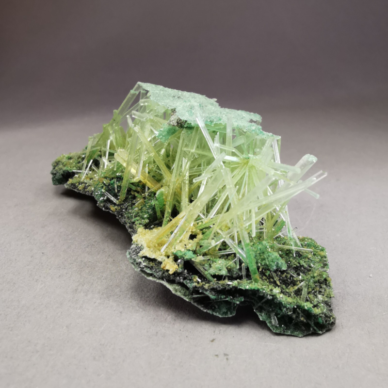 13.5 g RARE Gypsum var. Selenite w. Atacamite / Poland / Rough Crystal Specimen