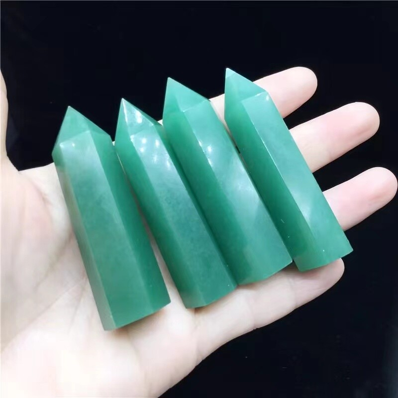 Natural Crystal Point Wand Tower Column Chakra Obelisk Quartz Healing Stone Rock