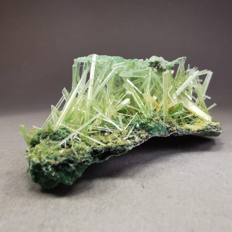 13.5 g RARE Gypsum var. Selenite w. Atacamite / Poland / Rough Crystal Specimen