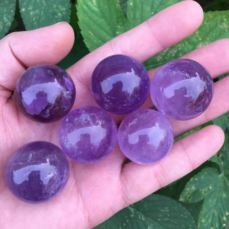 Natural Quartz Crystal Healing Gems Sphere Ball Energy Stone Reiki Decor + Stand