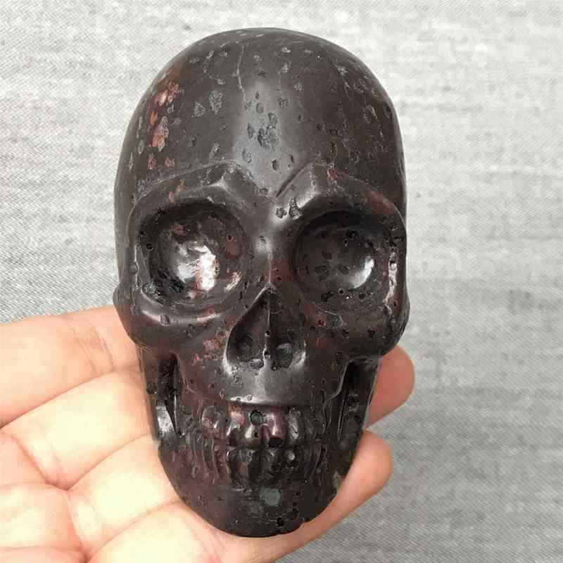 0.41Kg Natural unknown quartz skull carved Quartz Crystal skull Healing