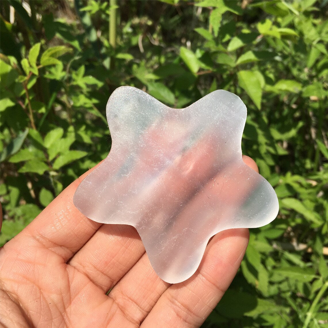 1PC Natural Selenite Star Ashtray,Quartz Crystal Star,Selenite Ashtray,Reiki Healing,Home Decoration,Crystal Gifts,Mineral Specimen 40g+