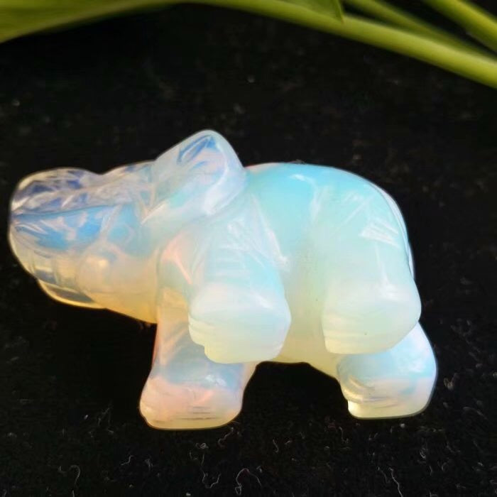 Elephant, Reiki Infused gem engraving