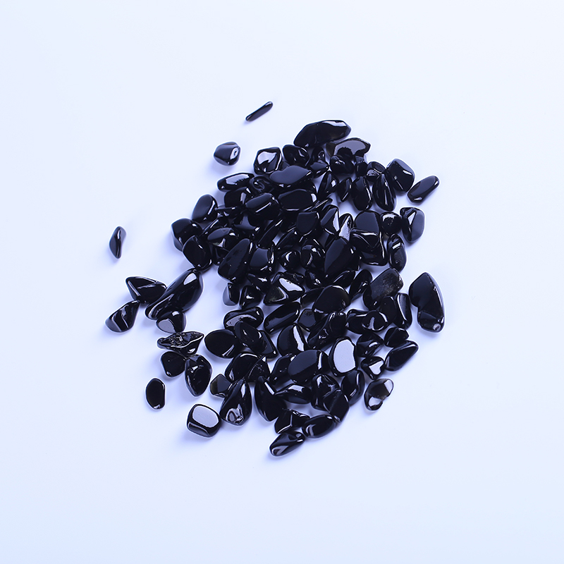 High quality natural black gravel crystal