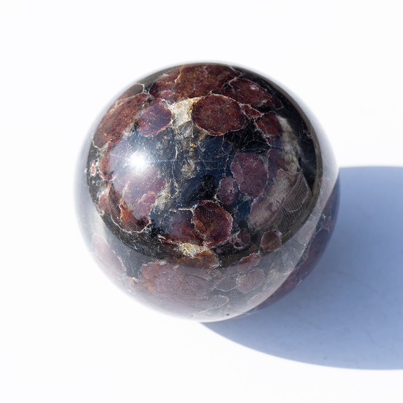 Wholesale High Quality homemade Natural Stone Polishing Garnet Crystal Ball for Decoration