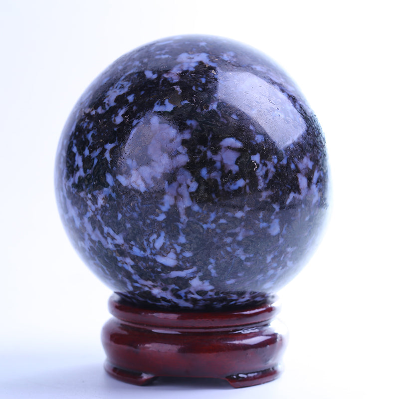 Bola de cristal índigo gabro esfera decoración 1kg