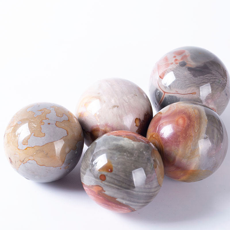 Natural multi-color ocean clear water crystal ball