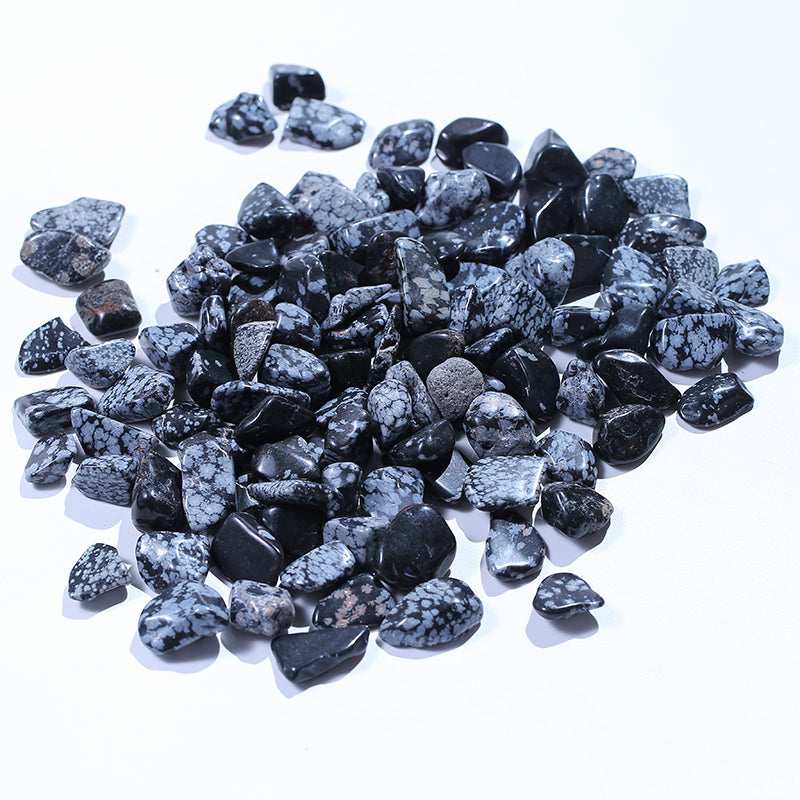 Snowflake obsidian crystal gravel 1kg