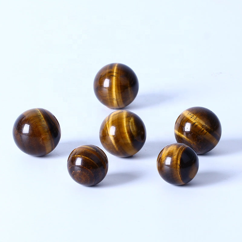 Bola de cristal curativa Natural pulida, esfera de ojo de tigre amarillo de alta calidad, artesanías de cristal para decoración del hogar