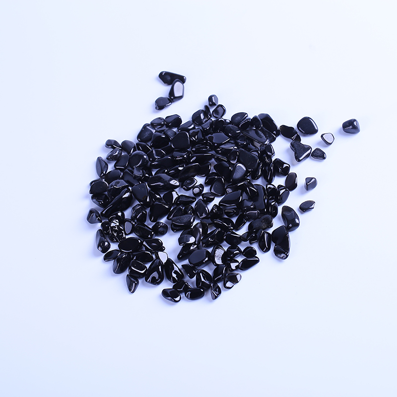 High quality natural black gravel crystal