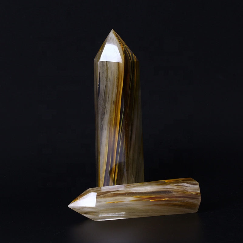 Yellow smelting stone stick stone crystal tower