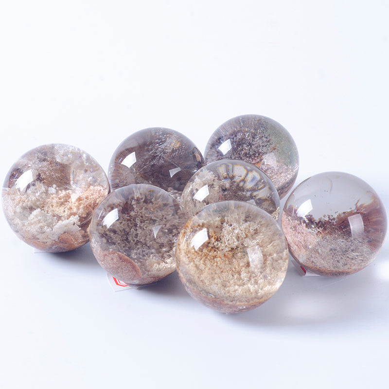 Natural crystal phantom ball ghost gemstone