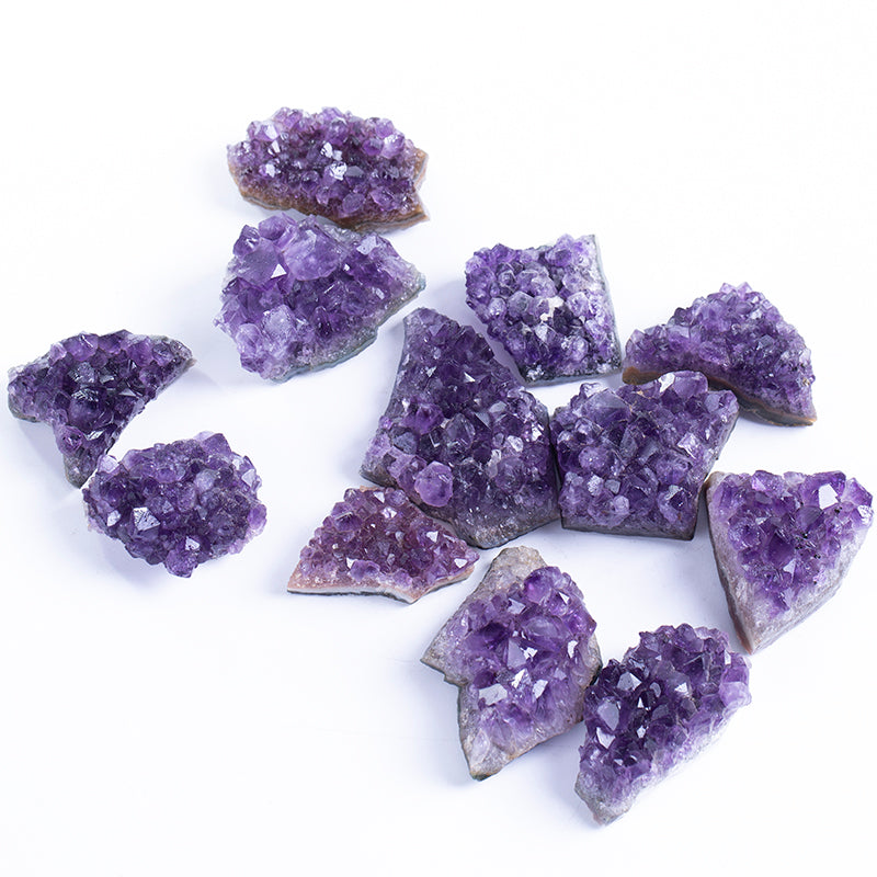 Natural crystal group purple crystal cluster