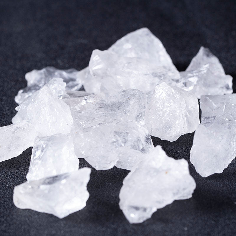 Grava de cristal original blanco claro de cuarzo natural