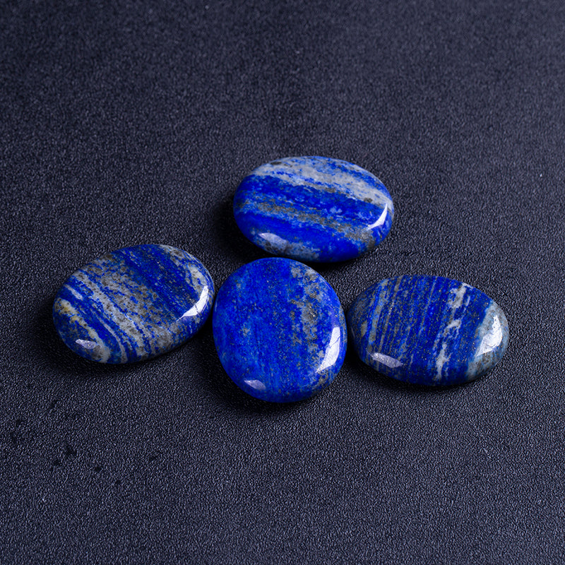 Natural crystal Rapis lazuli thumb stone oval