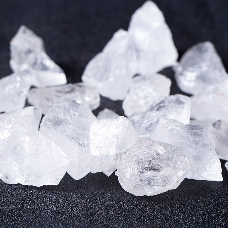 Grava de cristal original blanco claro de cuarzo natural