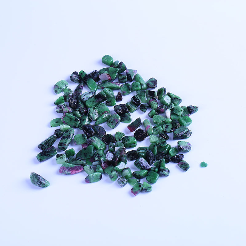 Red and green crystal gravel Epidote
