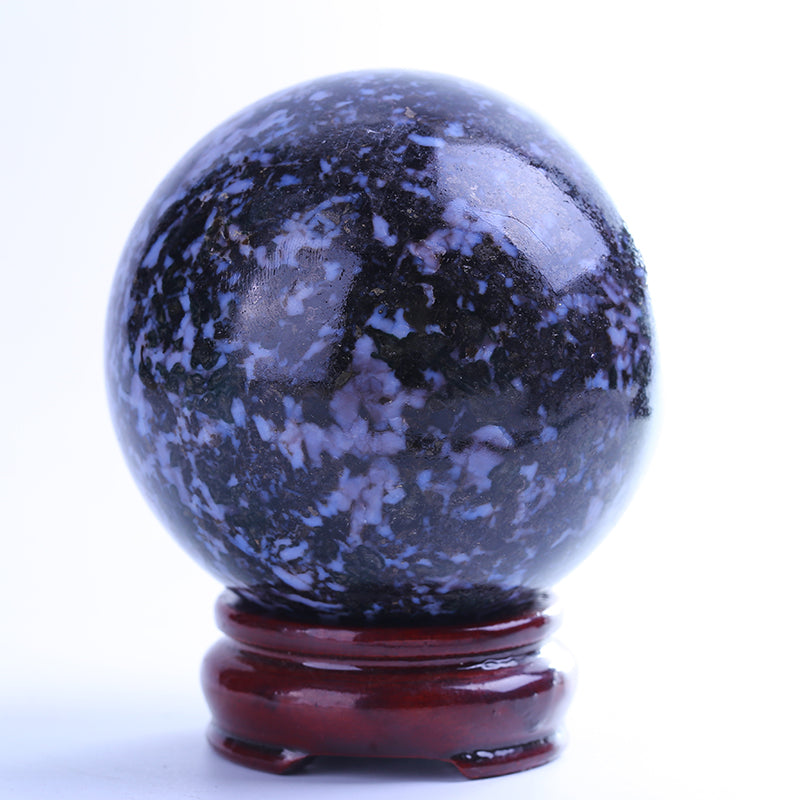 Bola de cristal índigo gabro esfera decoración 1kg