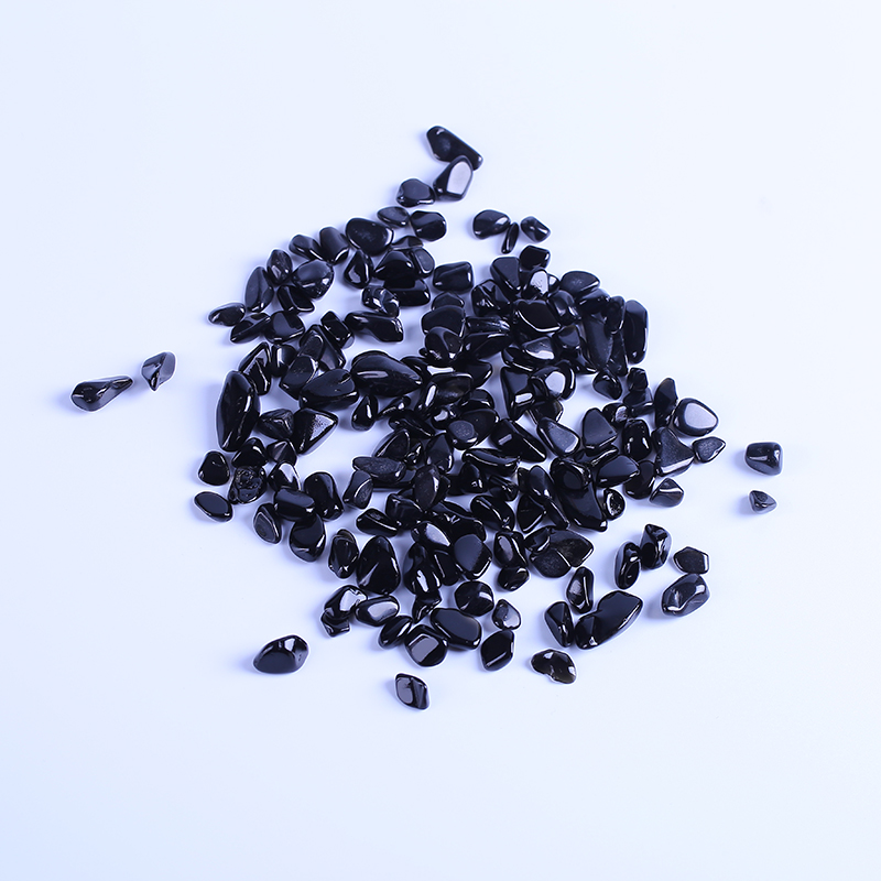 High quality natural black gravel crystal