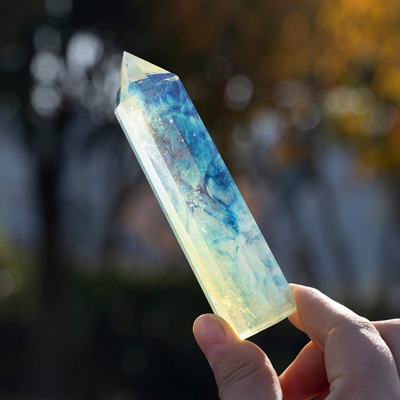 高品質石英棒黃色熔晶點