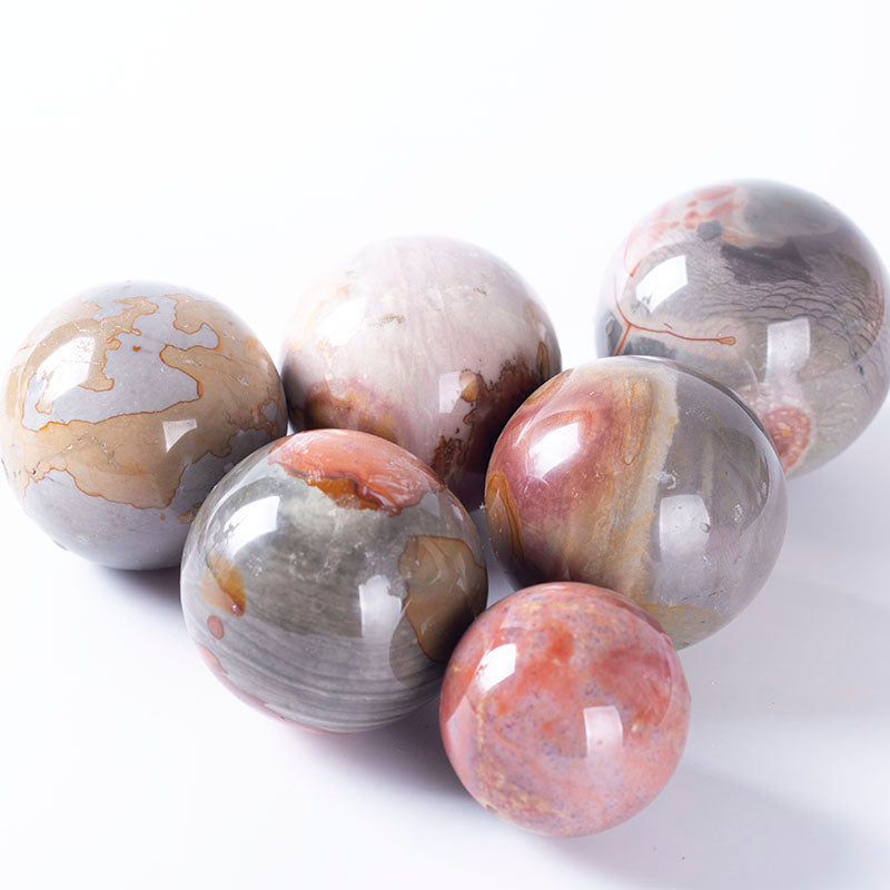 Natural multi-color ocean clear water crystal ball