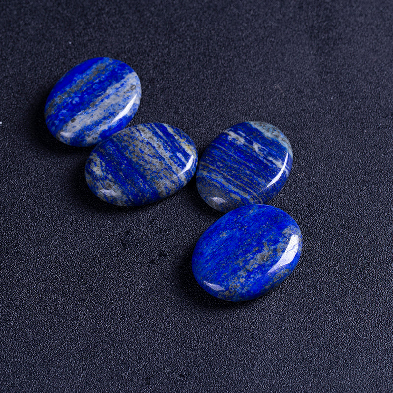 Natural crystal Rapis lazuli thumb stone oval