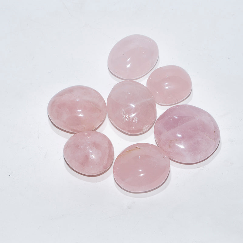 Rose stone crystal palm rock
