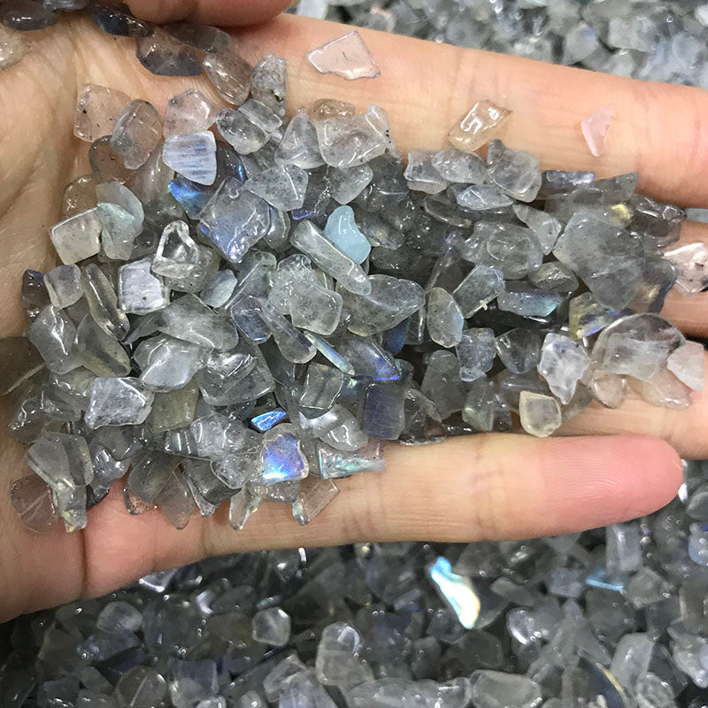 Natural 5 ~ 8mm gravel gray diamond rolling crystal