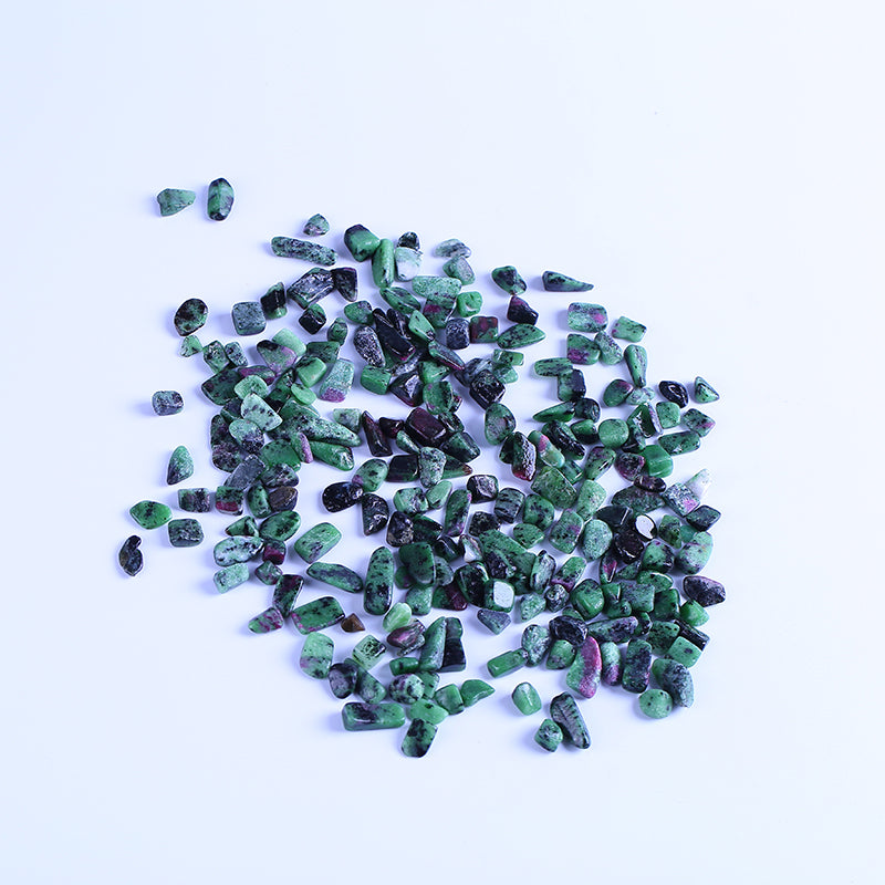Red and green crystal gravel Epidote