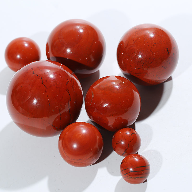 Mezclar bola de jaspe rojo de 2,5-8 cm