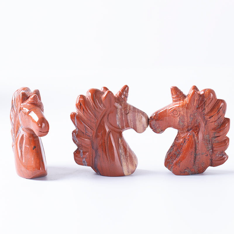 Unicorn handmade red jasper unicorn crystal