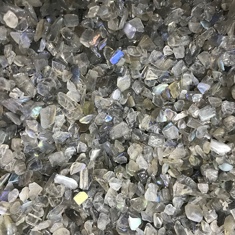 Natural 5 ~ 8mm gravel gray diamond rolling crystal