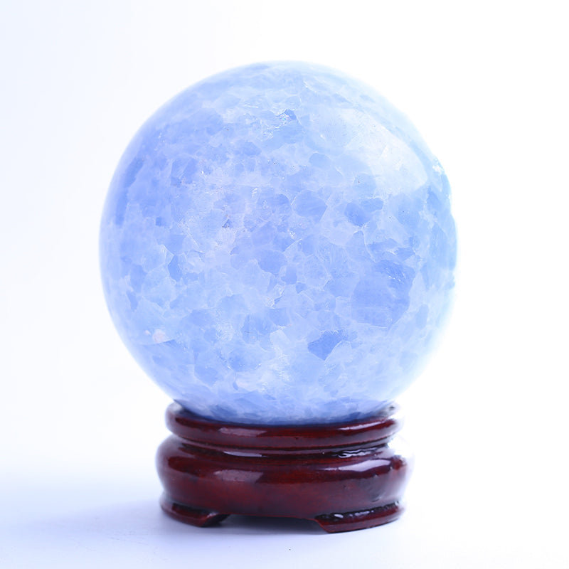 Decoración de bola de cristal de bola de cianita azul