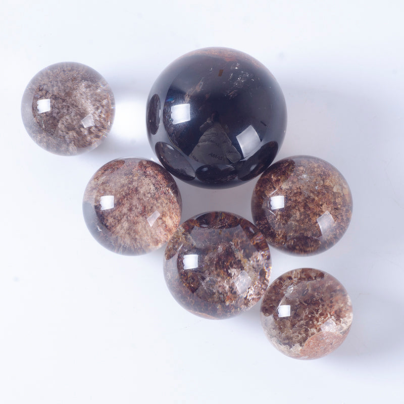 Natural crystal phantom ball ghost gemstone