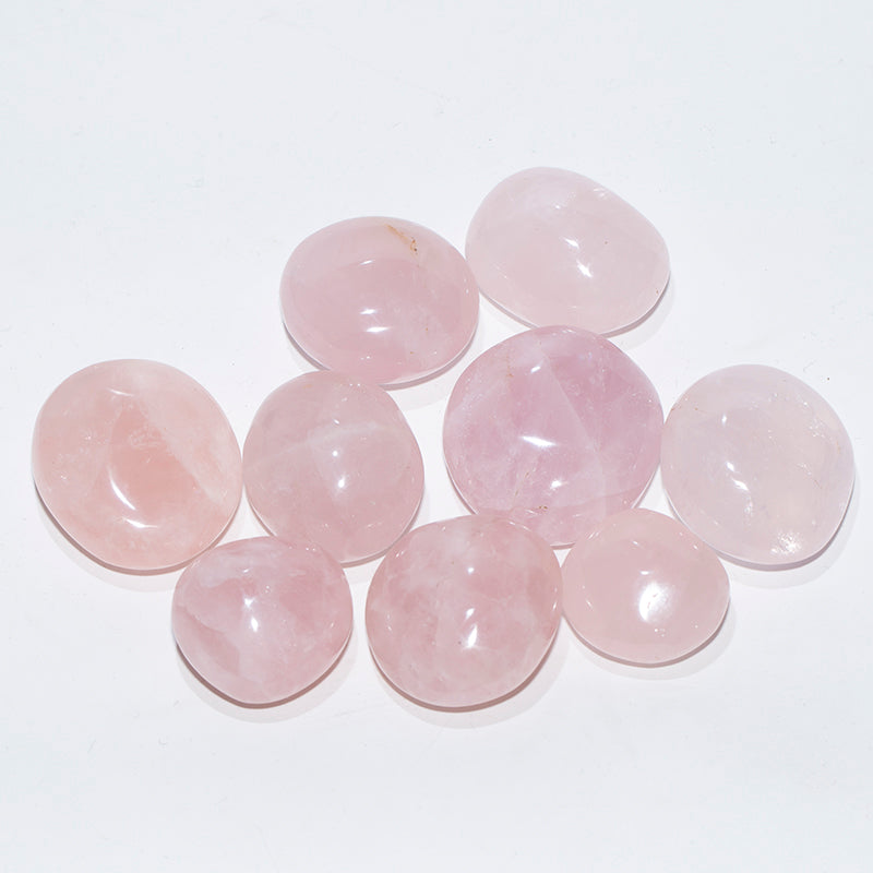 Rose stone crystal palm rock