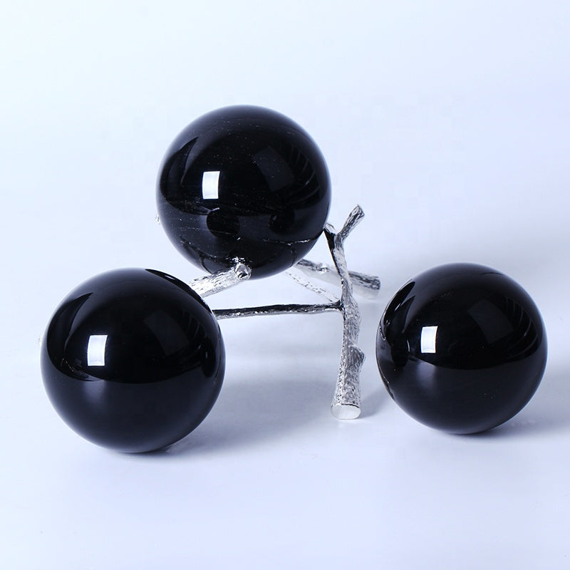 Obsidian ball decoration 1kg