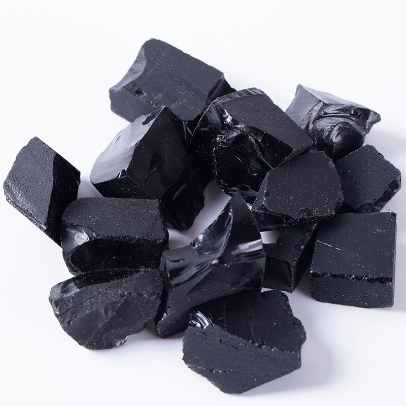 Rough Obsidian Crystals Raw Gravel Home Decoration