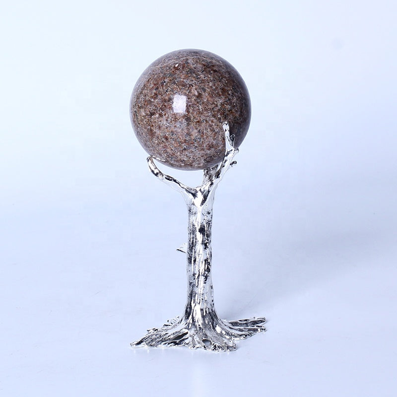 Natural Healing Crystal Garnet Ball Quartz Sphere For Decoration