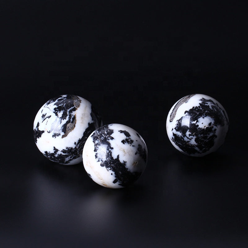 Natural Healing Zebra Jasper Crystal Ball Crystal Sphere For Decoration