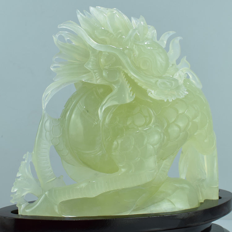 Oriental Xiuyu Qilin jewelry ornament Liaoning Xiuyan Jade natural carving jewelry original stone home feng shui jade
