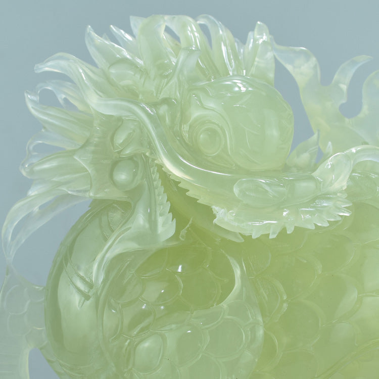 Oriental Xiuyu Qilin jewelry ornament Liaoning Xiuyan Jade natural carving jewelry original stone home feng shui jade