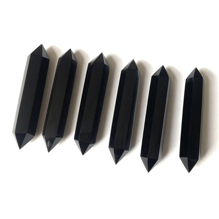 High Quality Black Obsidian Tower Crystal Obsidian Point