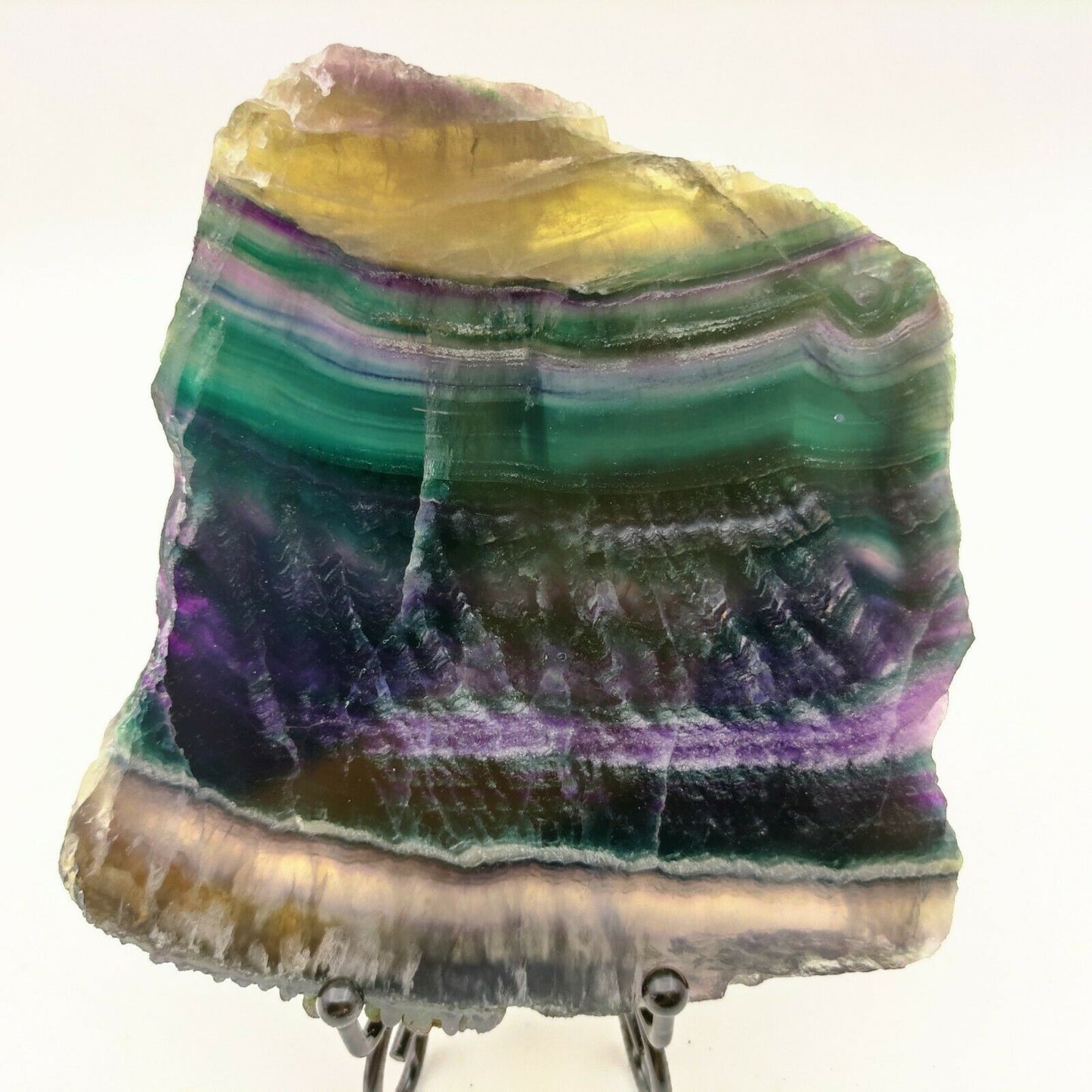 744G Natural multicolor fluorite crystal original stone specimens