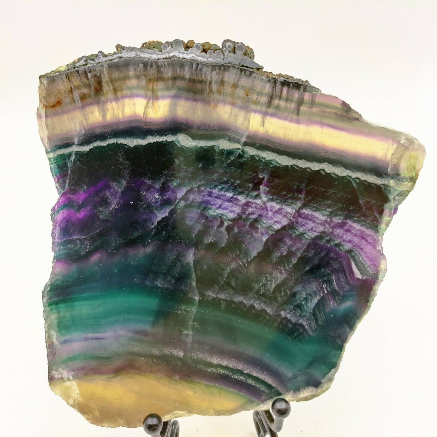 744G Natural multicolor fluorite crystal original stone specimens