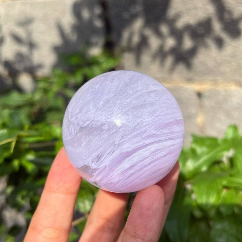 ,Pink Clear Melting stone sphere quartz reiki healing augury Crystal gifts 1pc